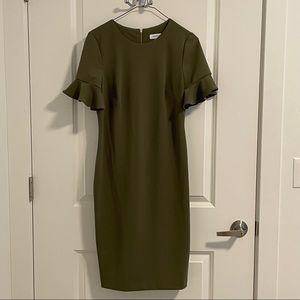 Calvin Klein Olive Green Dress
